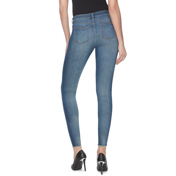 Jennifer Lopez Destructed Skinny Ankle Jeans 16 - Picture 2 of 2